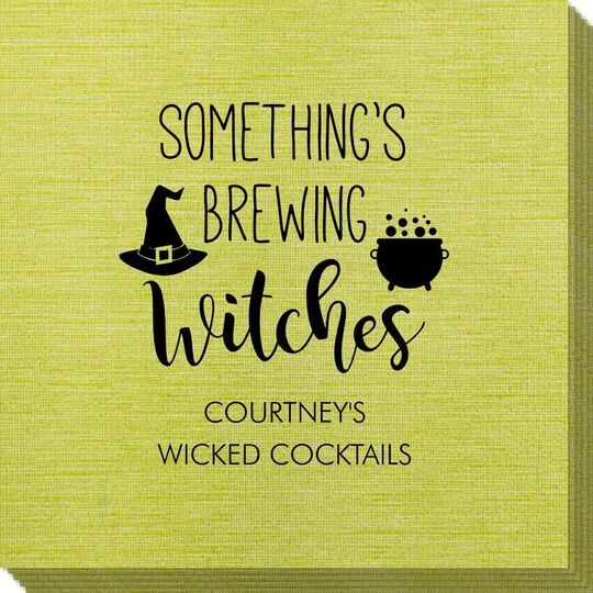 Something's Brewing Witches Bamboo Luxe Napkins